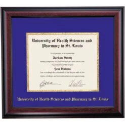 University Of Health Sciences And Pharmacy In St Louis School Color Traditional Undergraduate Diploma Frame