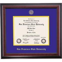 San Francisco State School Color Traditional Diploma Frame