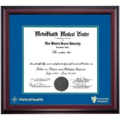 MetroHealth Medical Center Traditional Certificate Frame
