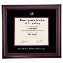 Massachusetts Institute Of Technology School Color Traditional Diploma Frame