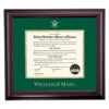 William & Mary School Color Traditional Diploma Frame
