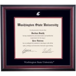 Washington State School Color Traditional Diploma Frame