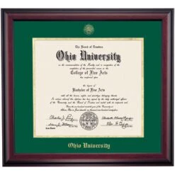 Ohio School Color Traditional For Bachelors And Masters Diploma Frame