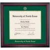 North Texas School Color Traditional Diploma Frame
