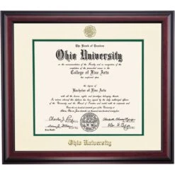 Ohio Traditional For Bachelors And Masters Diploma Frame