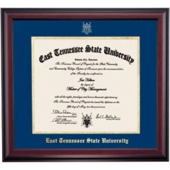 East Tennessee State School Color Traditional Diploma Frame