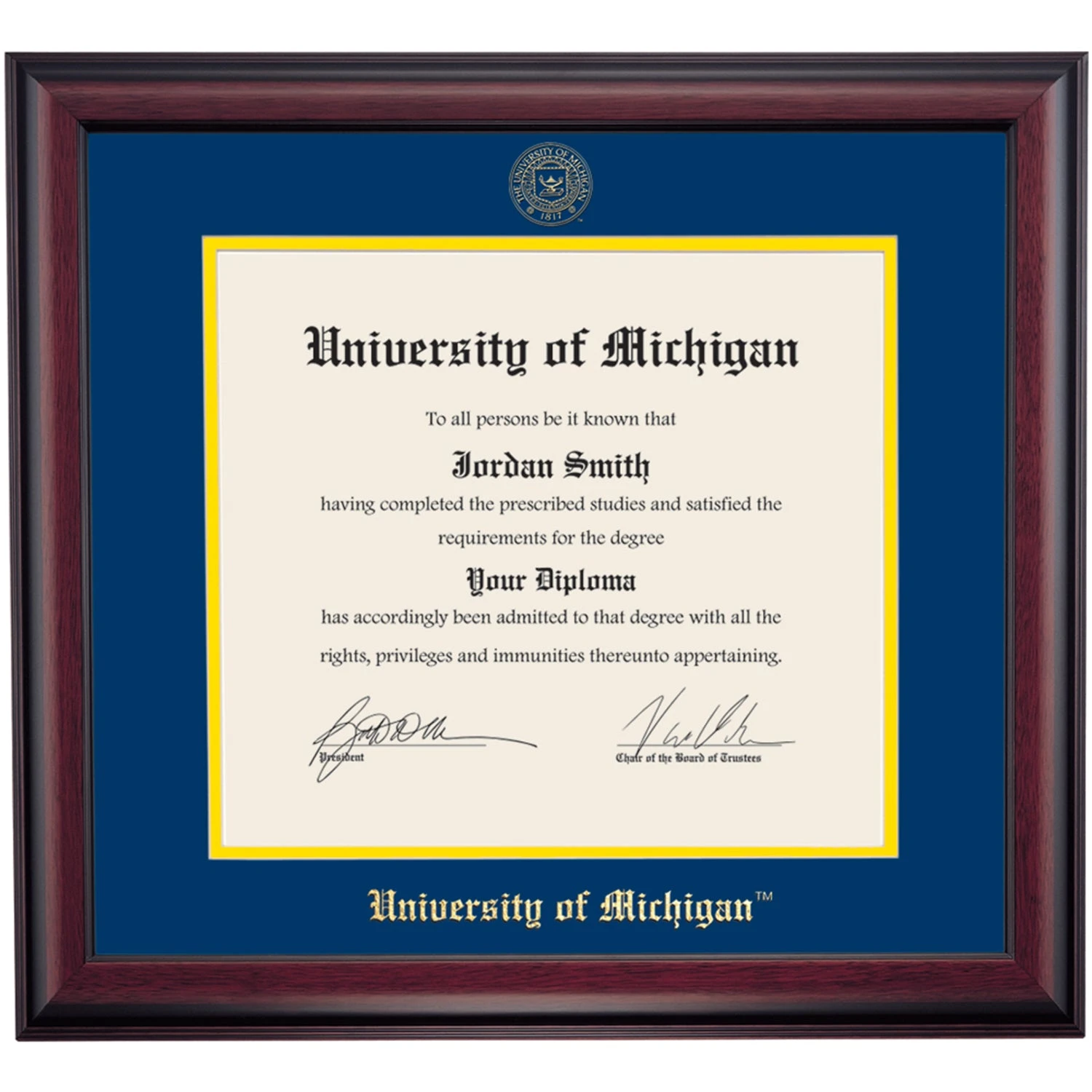 Michigan School Color Traditional for PhD, Dentistry and Law Degrees Diploma Frame Michigan School Color Traditional For PhD, Dentistry And Law Degrees Diploma Frame -Best Homeware Shop DS SHE T C7 NY UMI