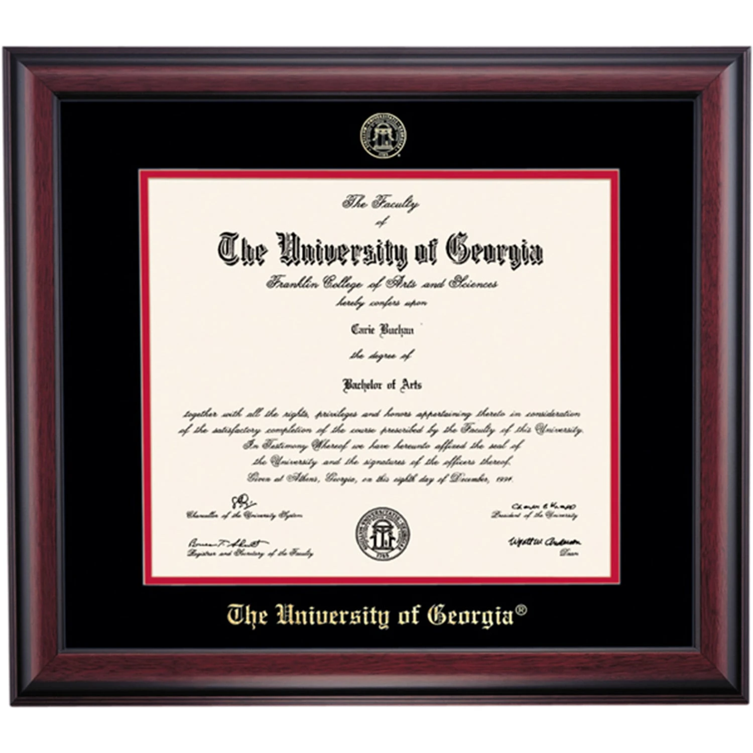 Georgia School Color Traditional Diploma Frame Georgia School Color Traditional Diploma Frame -Best Homeware Shop DS SHE T C8 BC ZUG