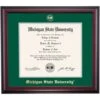 Michigan State School Color Traditional For Medical Degree Diploma Frame