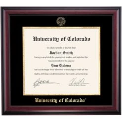 Colorado School Color Traditional For Law And Doctoral Degree Diploma Frame