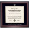 Georgia Institute Of Technology School Color Traditional Diploma Frame