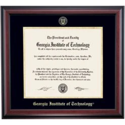 Georgia Institute Of Technology School Color Traditional Diploma Frame