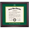George Mason School Color Traditional For Law Degree Diploma Frame