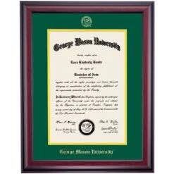 George Mason School Color Traditional Diploma Frame