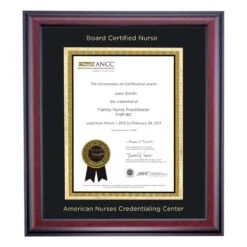 American Nurses Credentialing Center Traditional Certificate Frame