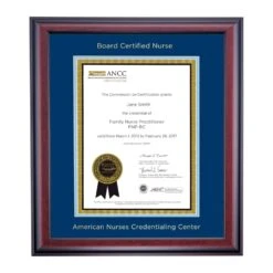 American Nurses Credentialing Center Traditional Alternate Certificate Frame