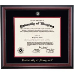 Maryland School Color Traditional Diploma Frame