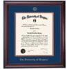 Virginia School Color Traditional Diploma Frame