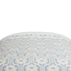 Natalia Retro Floral Duvet Cover And Sham Set -Best Homeware Shop DuvetCover RetroFloral TXL Blue VIS 0052