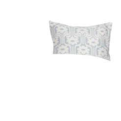 Natalia Retro Floral Duvet Cover And Sham Set -Best Homeware Shop DuvetCover RetroFloral TXL Blue VIS 0052SHAM