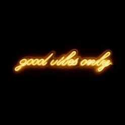 Good Vibes Only Neon Sign -Best Homeware Shop Good Vibes Only Neon Sign White 006