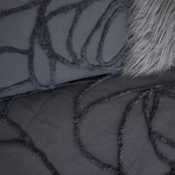 Boho Rose Comforter And Sham Set -Best Homeware Shop Grey Boho Rose Detail 010