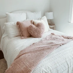 Embroidered Stripe Comforter And Sham Set -Best Homeware Shop IMG 4767