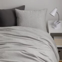 Logan T-Shirt Jersey Comforter And Sham Set 2 Logan T-Shirt Jersey Comforter And Sham Set -Best Homeware Shop Jersey Comforter Grey Product 008