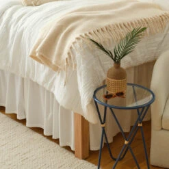 Kaia Painted Metal Side Table -Best Homeware Shop Kaiapaintedmetalsidetable Blue