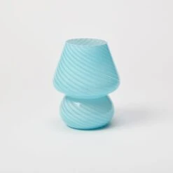 Mushroom Lamp -Best Homeware Shop Lamp Marbling Blue 003