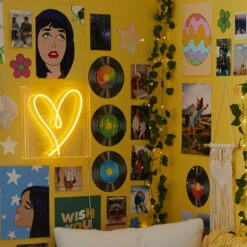 Heart Neon Sign -Best Homeware Shop Lighting HeartNeonSignYellow 21