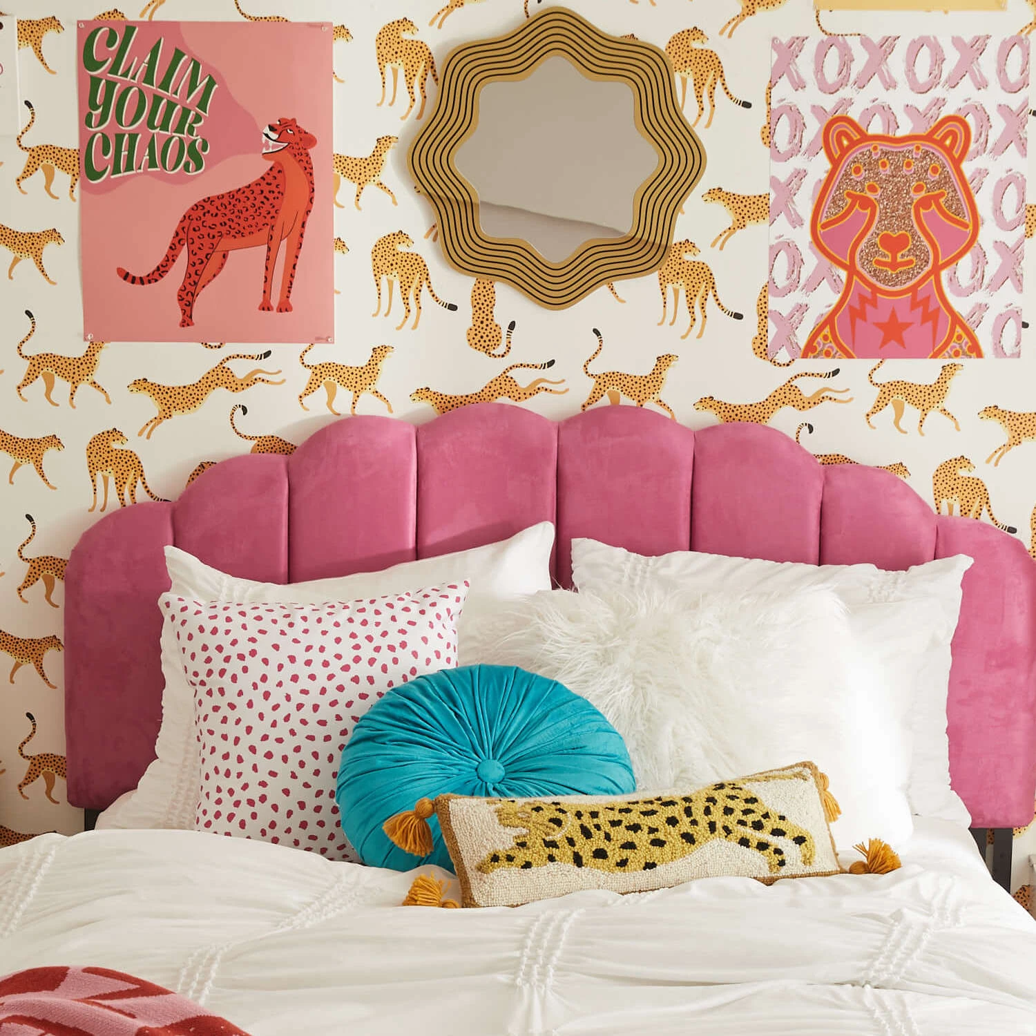 Wild Cheetah Tassel Lumbar Pillow Wild Cheetah Tassel Lumbar Pillow -Best Homeware Shop