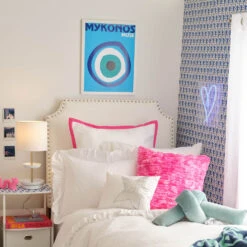 London Hotel Border Euro Sham Cover -Best Homeware Shop MykonosCanvas