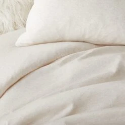 Logan T-Shirt Jersey Comforter And Sham Set 3 Logan T-Shirt Jersey Comforter And Sham Set -Best Homeware Shop Neutral Jersey Detail