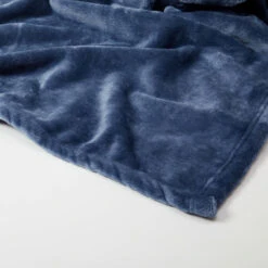 Rosie Plush Throw Blanket -Best Homeware Shop Plush Throw Blue 010
