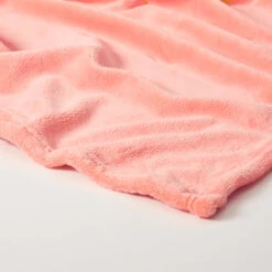 Rosie Plush Throw Blanket -Best Homeware Shop Plush Throw Coral 007