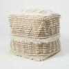 Handmade PomPom Textured Pouf