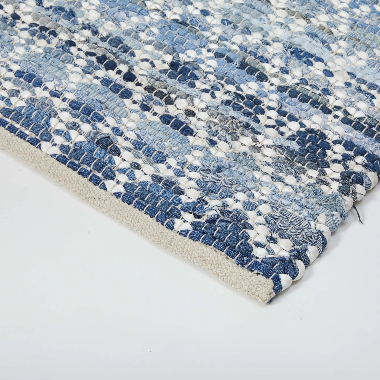 Recycled Cotton Diamond Pattern Reversible Area Rug Recycled Cotton Diamond Pattern Reversible Area Rug -Best Homeware Shop Recycled Cotton Hemp Rug 001 1