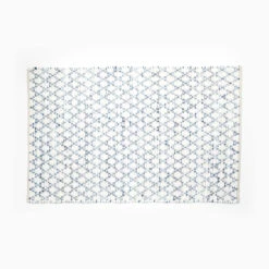 Recycled Cotton Diamond Pattern Reversible Area Rug