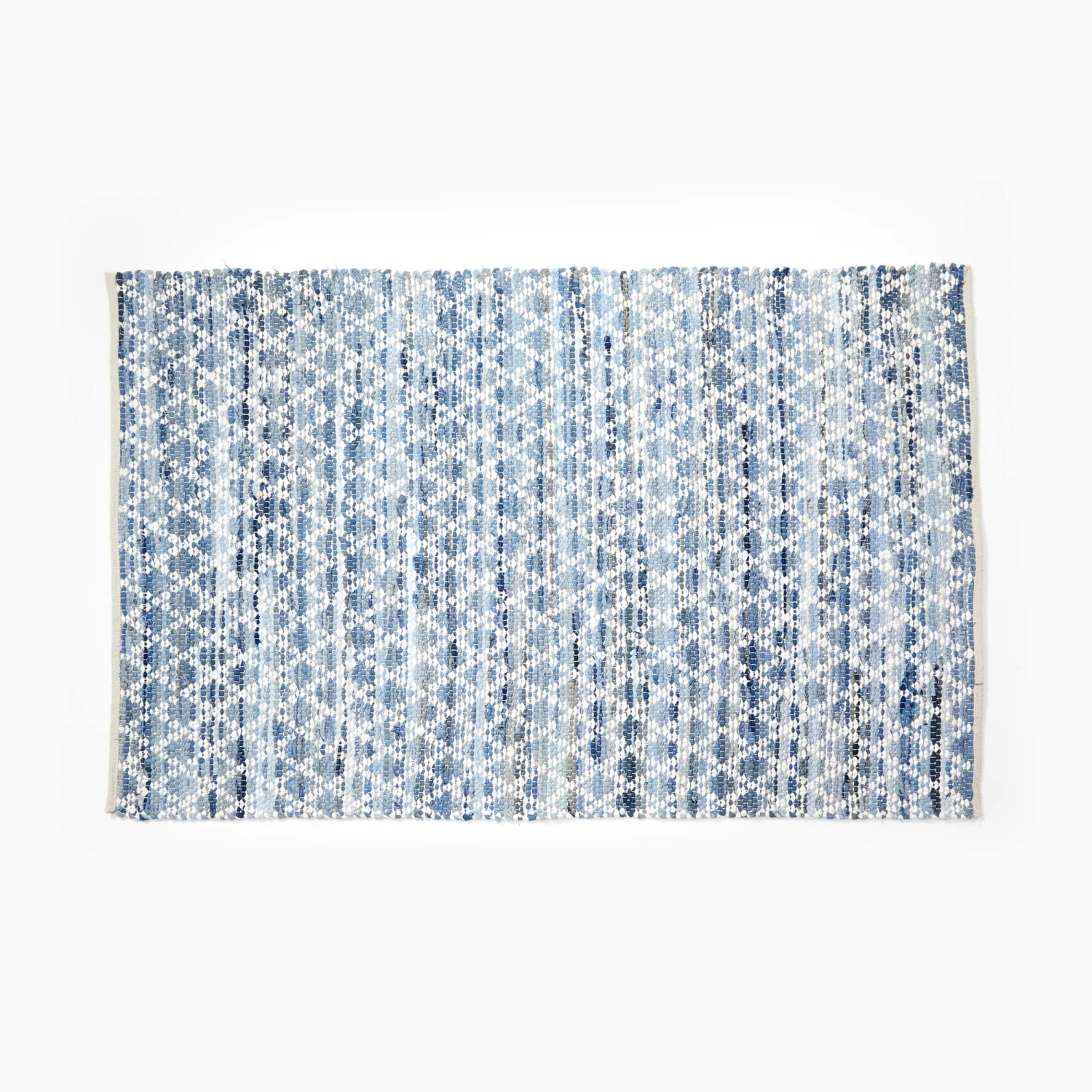 Recycled Cotton Diamond Pattern Reversible Area Rug Recycled Cotton Diamond Pattern Reversible Area Rug -Best Homeware Shop Recycled Cotton Hemp Rug 006 1