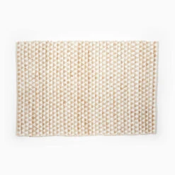 Recycled Cotton And Sisal Diamond Area Rug