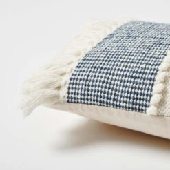 Recycled Denim Lumbar Pillow -Best Homeware Shop Recycled Denim Lumbar Pillow Cover 009