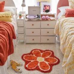 Flower Border Rug -Best Homeware Shop Rug Flower3p