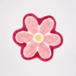 Flower Border Rug -Best Homeware Shop Rug Flower Pink 002