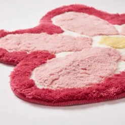 Flower Border Rug -Best Homeware Shop Rug Flower Pink 006