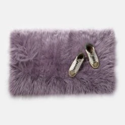 Faux Fur Rug -Best Homeware Shop Rug Purple Shoe 0188