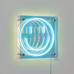 Smiley Neon Sign -Best Homeware Shop Smiley Neon Sign Yellow Iridescent 024