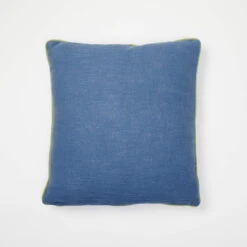 Charlie Cotton Square Pillow Cover -Best Homeware Shop Solid Contrast Piping Square Pillow Cover RoyalBlue Chartreuse 007 3c09824e 9ebe 4d8d a6bd 804b64e6419e