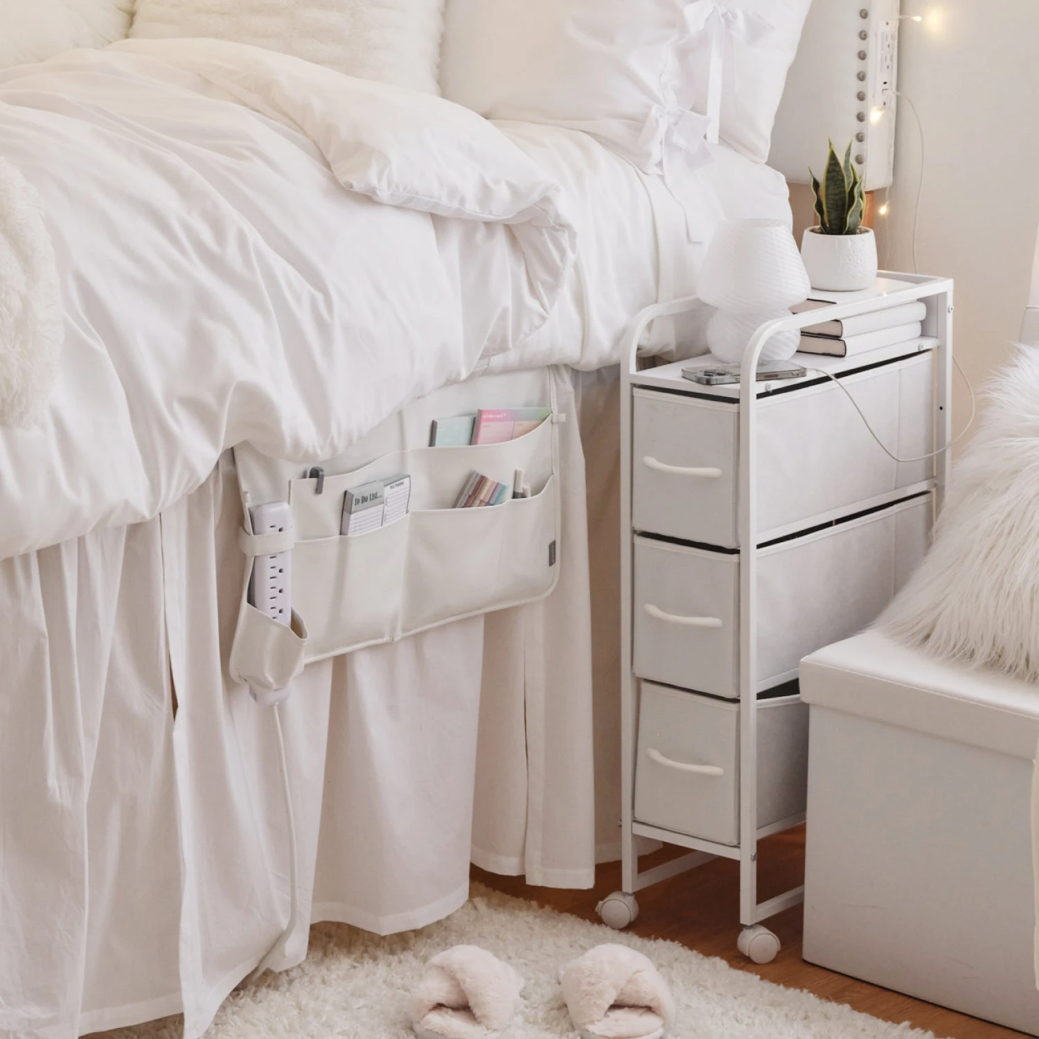 Reese Narrow 3-Drawer Cart on Wheels Reese Narrow 3-Drawer Cart On Wheels -Best Homeware Shop Storage BedsideCaddyNarrowCart