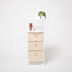 Sutton Charging 3-Drawer Cart On Wheels
